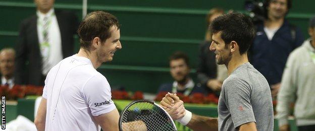 Sir Andy Murray up against Novak Djokovic