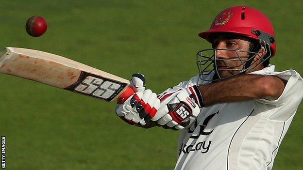 Asghar Stanikzai needed 160 balls to compile his unbeaten 110 in the first innings