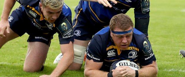 Leinster hooker Sean Cronin scored two tries for the first time in a European Champions Cup match