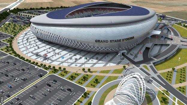 A stadium in the Moroccan city of Oujda was one of the proposed new builds