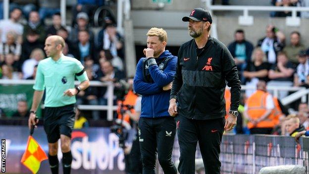 Jurgen Klopp and Eddie Howe