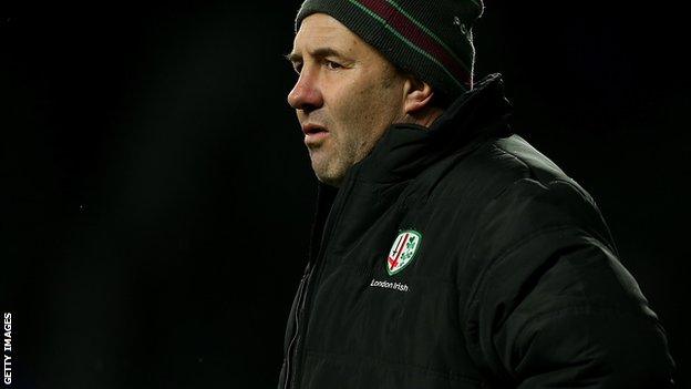 London Irish head coach Tom Coventry