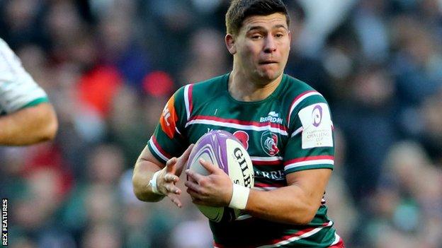 Ben Youngs in action for Leicester Tigers