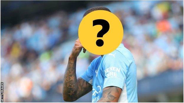 A Manchester City player with a question mark over his face