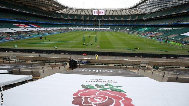 Twickenham stadium empty