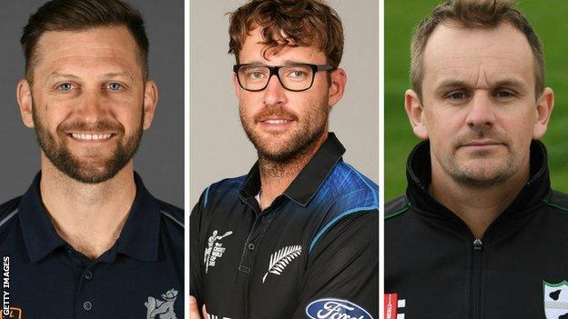 Andrew McDonald's coaching team will also include Jim Troughton (left), Daniel Vettori and Alex Gidman (right)
