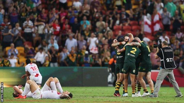 Australia team celebrate