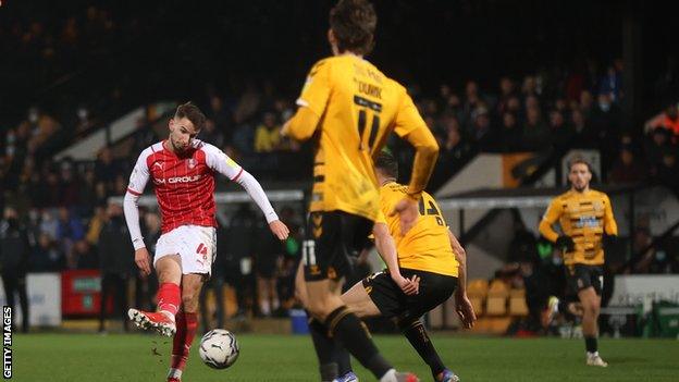 Daniel Barlaser's winner was the Rotherham midfielder's fourth goal in his past three games