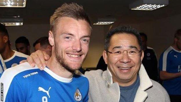 Jamie Vardy with Srivaddhanaprabha