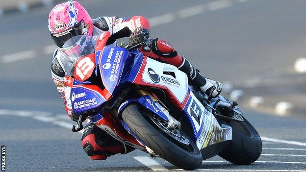 Lee Johnston was Man of the Meeting at the Ulster Grand Prix in 2015