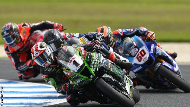 Rea won the Superpole race at the opening round at Phillip Island