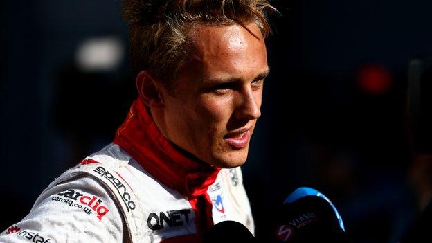 Racing driver Max Chilton