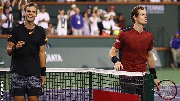 Vasek Pospisil and Andy Murray