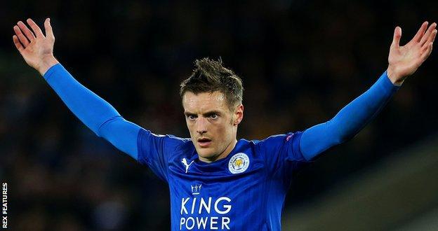 Leicester striker Jamie Vardy