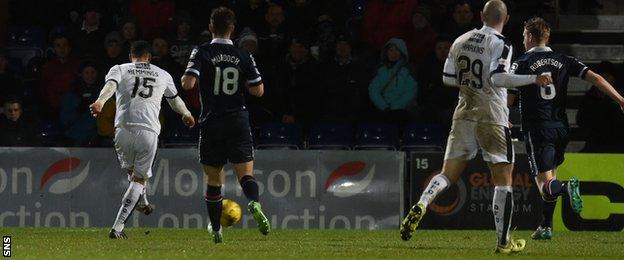 Kane Hemmings scores for Dundee