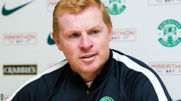 Neil Lennon speaks to the media on Friday