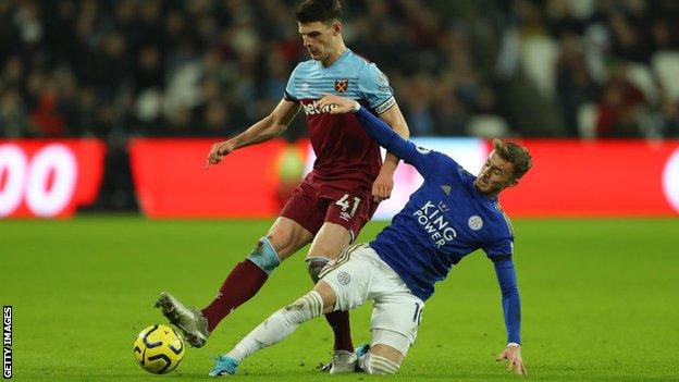 James Maddison and Declan Rice