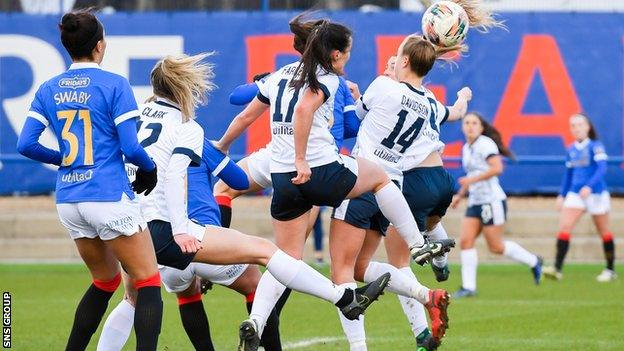 Rangers currently lead SWPL1 from defending champions Glasgow City