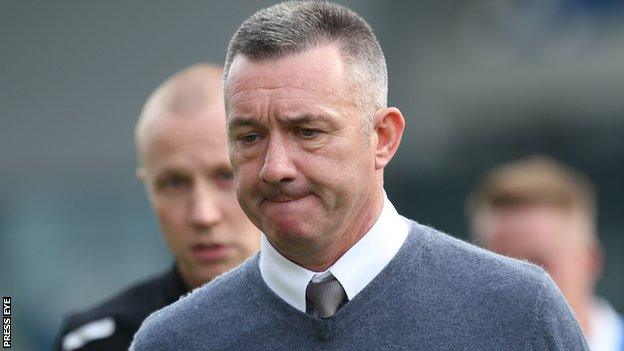 Eddie Patterson won the Irish Cup as Glentoran manager in 2013 and 2015