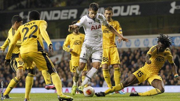 Sheriff playing Spurs in 2013