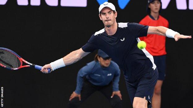 Andy Murray at the 2019 Australian Open