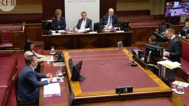 Stuart Wightman giving evidence to RHI Inquiry