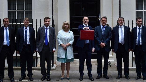 George Osborne and his ministerial team