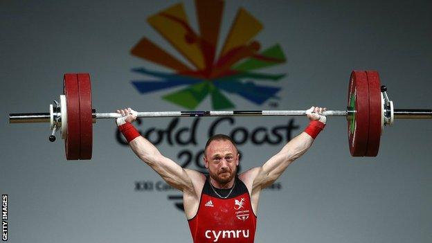 Weightlifter Gareth Evans