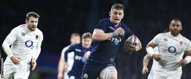 Magnus Bradbury in action at Twickenham last year