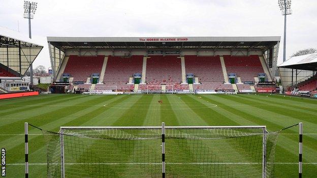 East End Park, home of Dunfermline Athletic