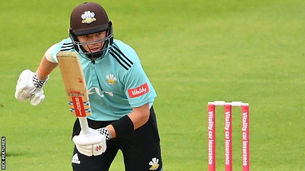 Ollie Pope in action for Surrey