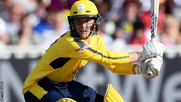 Hampshire wicketkeeper-batsman Calvin Dickinson