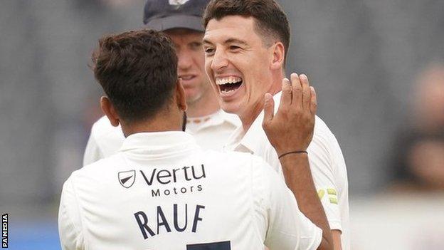 Matt Fisher took 4-19 in the first innings when Yorkshire made a winning start to the new season against Gloucestershire at Bristol