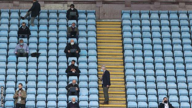 Media at Villa Park