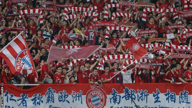 Chinese Bayern Munich fans