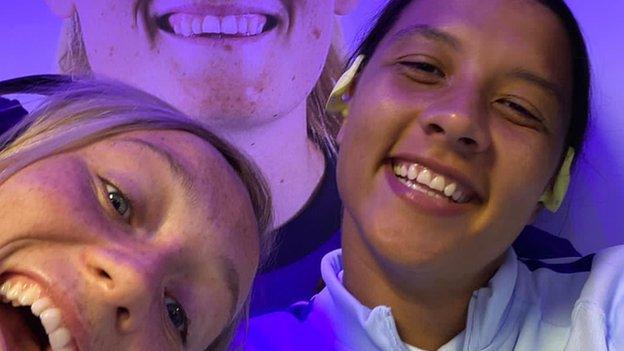 Sam Kerr and Erin Cuthbert