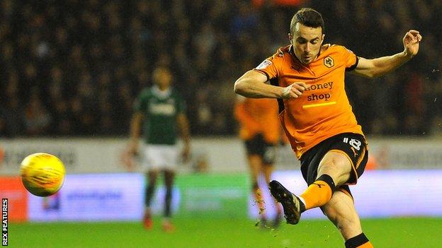 Diogo Jota in action for Wolves