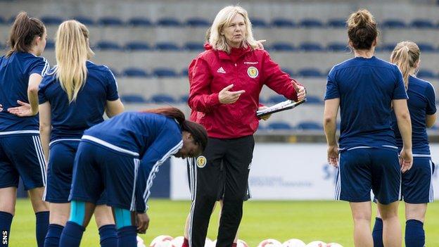 Scotland head coach Anna Signeul