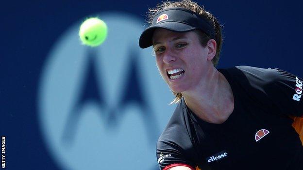 Johanna Konta loses in Cincinnati