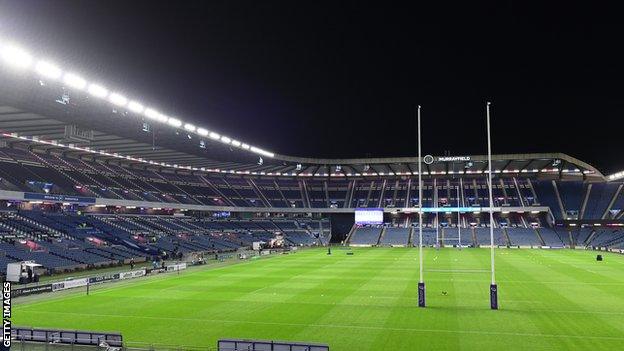 An empty Murrayfield