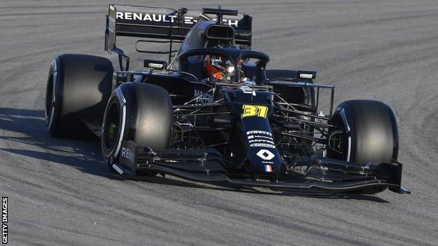 Renault during testing