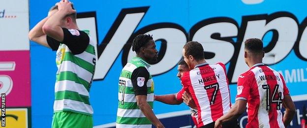 Reuben Reid's goal made it 3-3