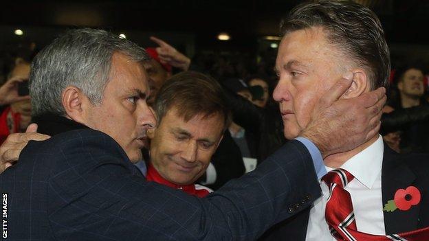 Jose Mourinho and Louis van Gaal