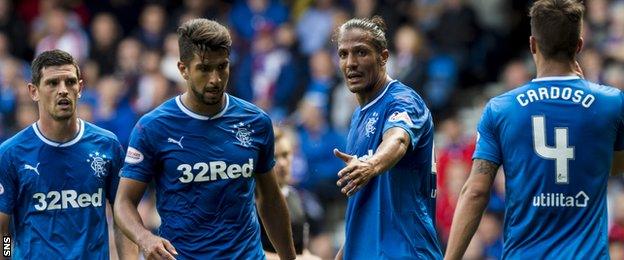 Graham Dorrans, Eduardo Herrera, Bruno Alves and Fabio Cardoso