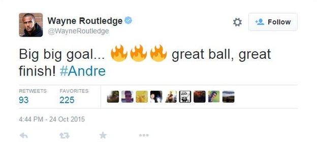 Wayne Routledge on Twitter