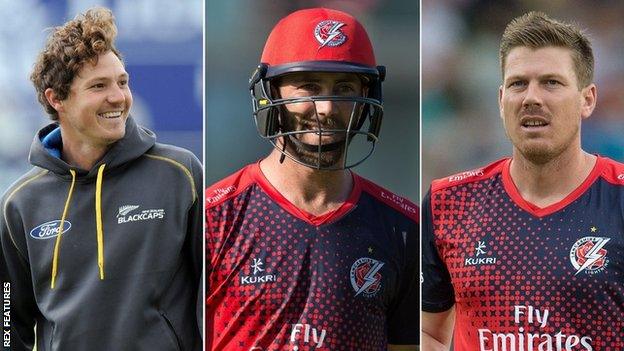 BJ Watling, Glenn Maxwell and James Faulkner