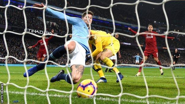 John Stones makes his crucial goal-line clearance