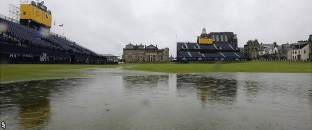 Water on the first hole