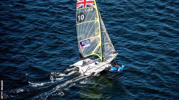 49er European Championships: Pink and Bithell third in Porto - BBC Sport