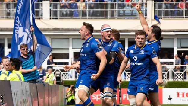 Leinster celebrate